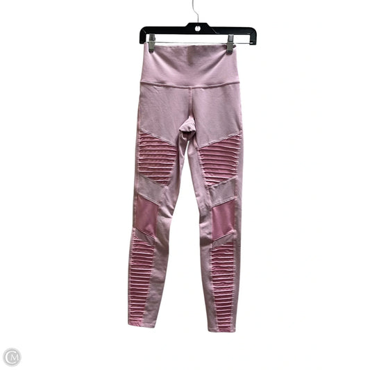 Athletic Leggings By Alo In Pink, Size: Xs