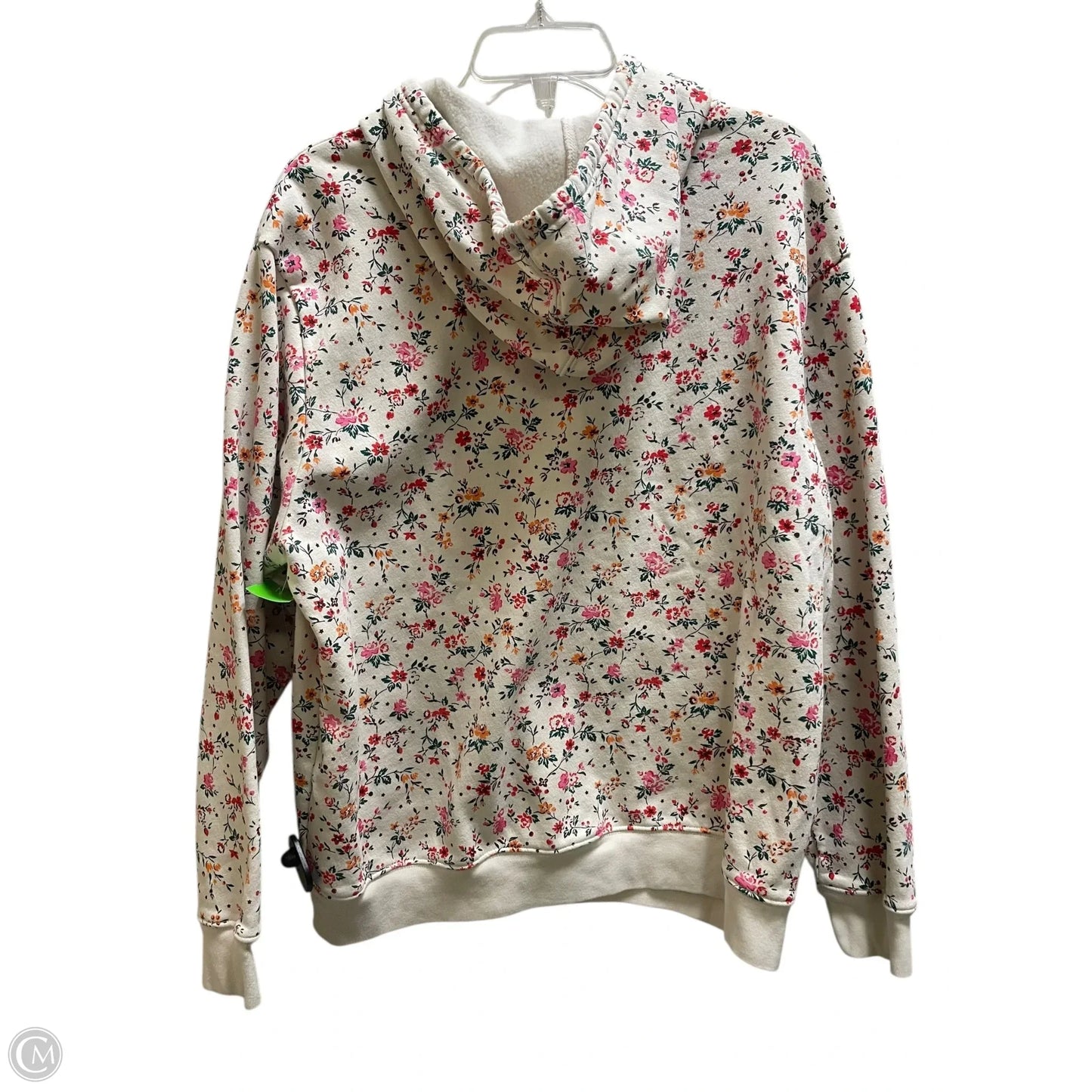 Sweatshirt Hoodie By Gap In Floral Print, Size: Xl