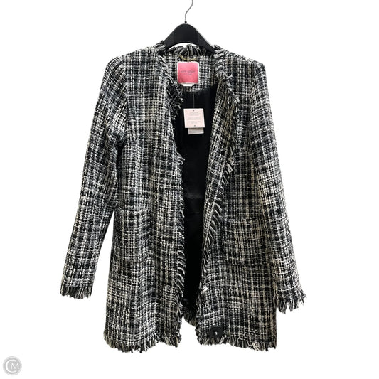 Blazer Designer By Kate Spade In Black & Grey, Size: 6