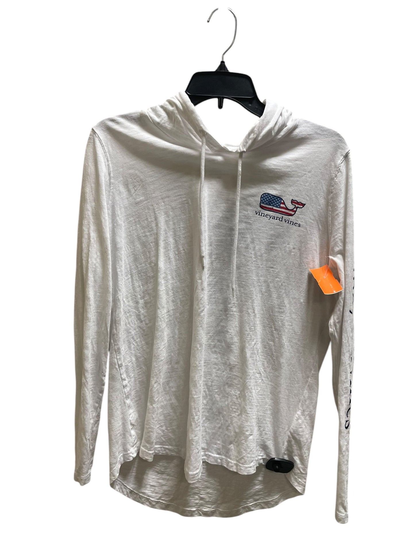 Top Long Sleeve By Vineyard Vines In White, Size: M