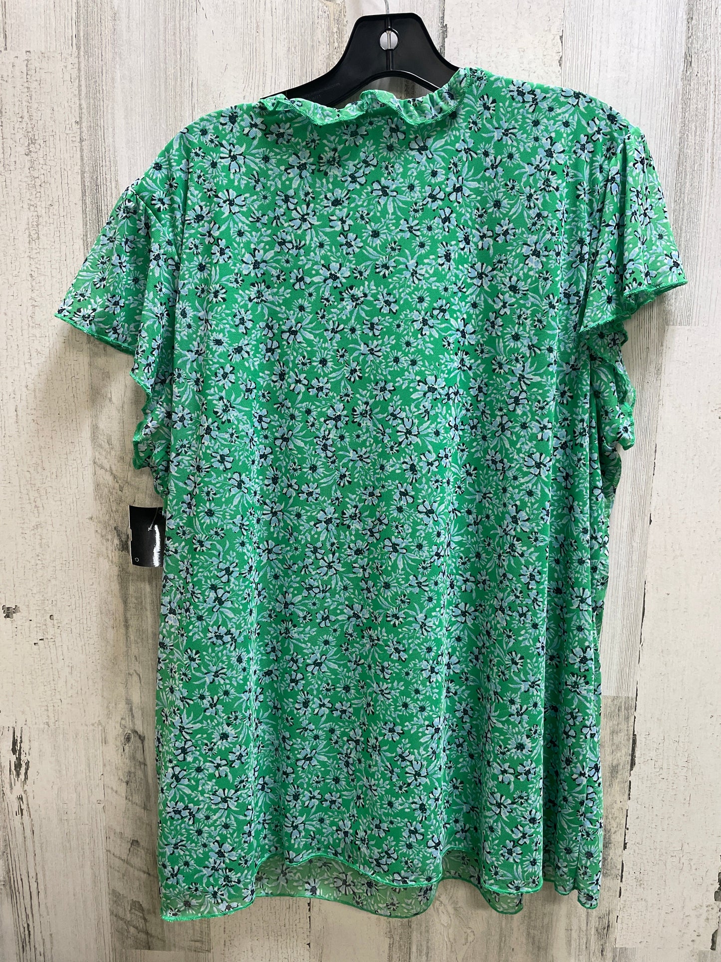 Top Short Sleeve By Joie In Green, Size: 2x