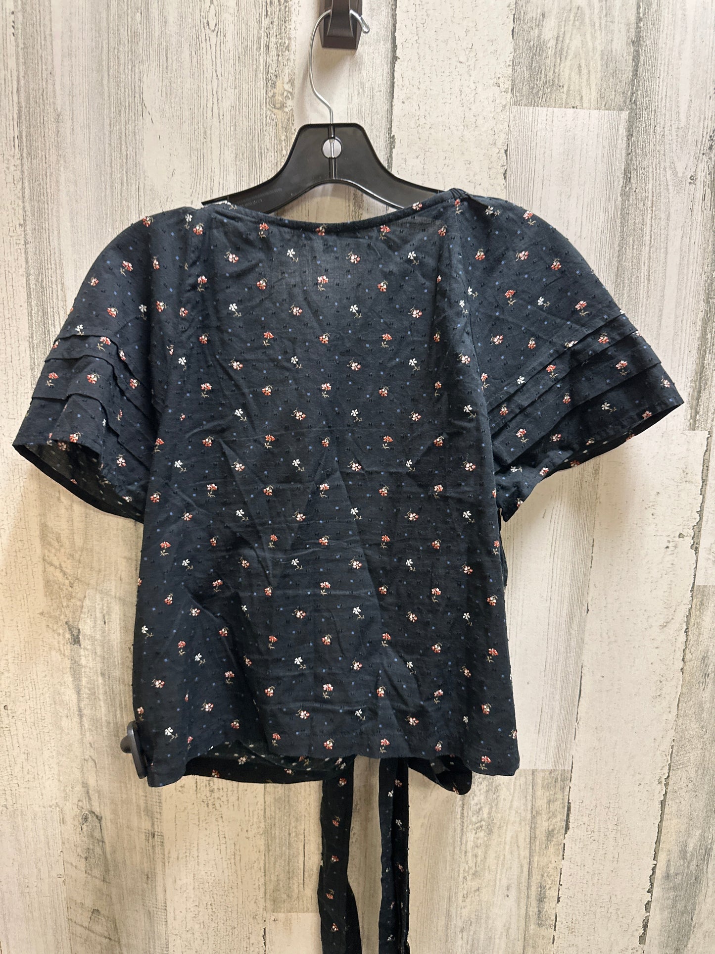 Floral Print Top Short Sleeve Madewell, Size S