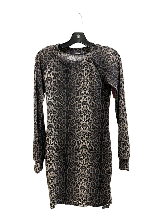 Dress Casual Short By Boohoo Boutique In Animal Print, Size: M