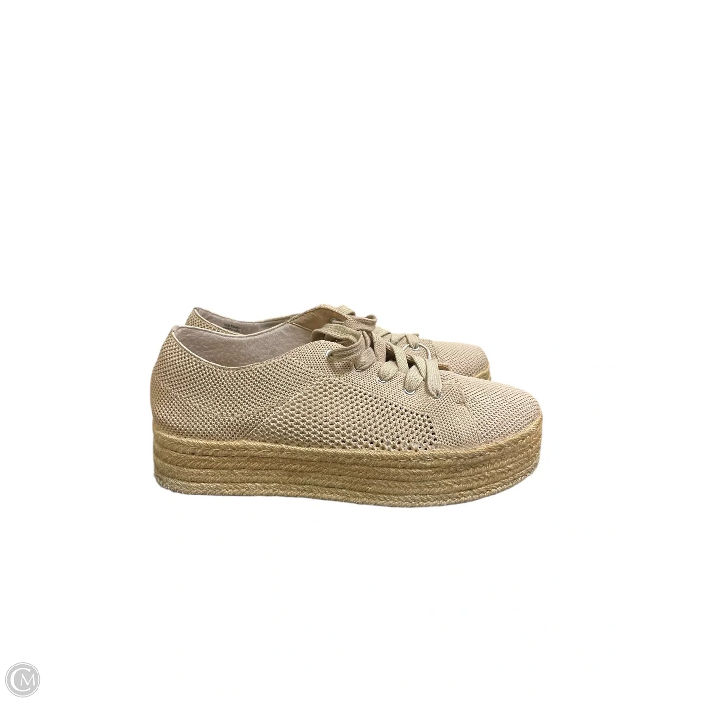 Shoes Heels Platform By Steve Madden In Tan, Size: 8.5