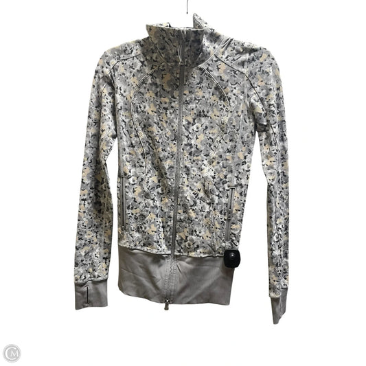 Athletic Jacket By Lululemon In Grey, Size: S
