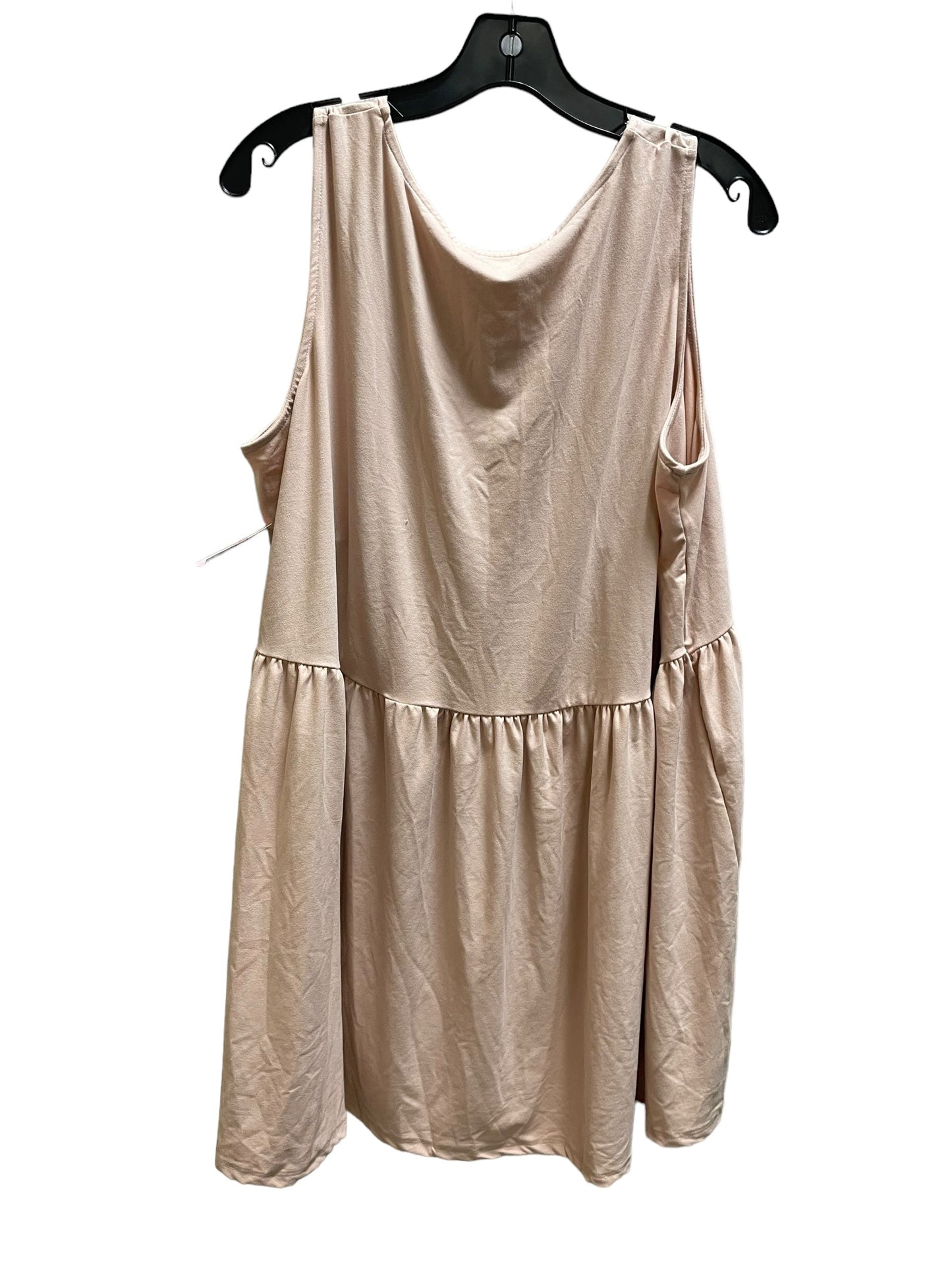 Top Sleeveless By Zenana Outfitters In Peach, Size: 2x