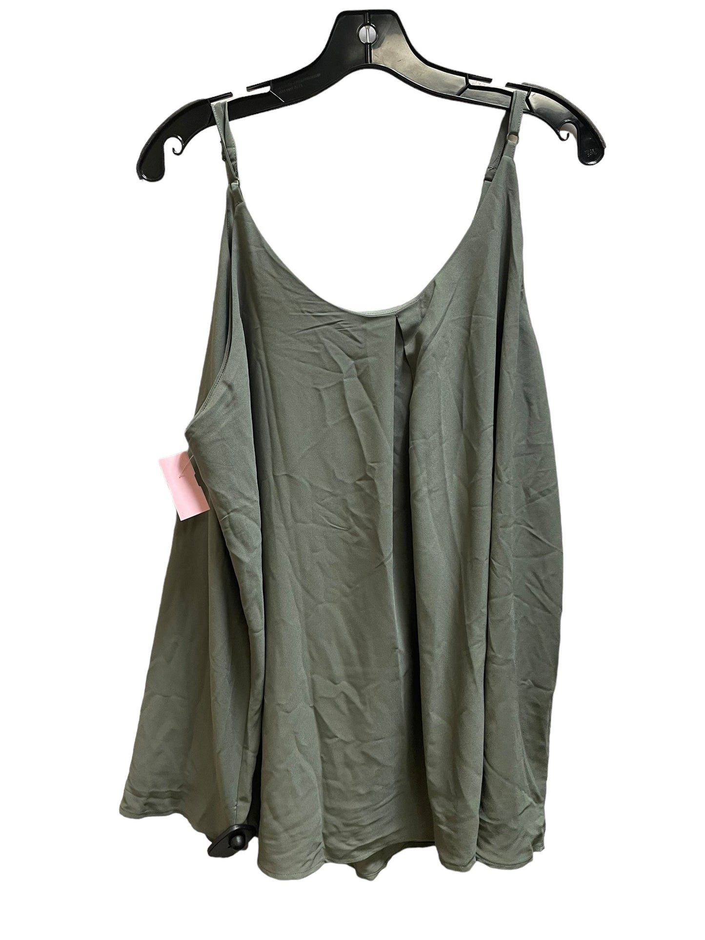 Top Sleeveless By Zenana Outfitters In Green, Size: 2x