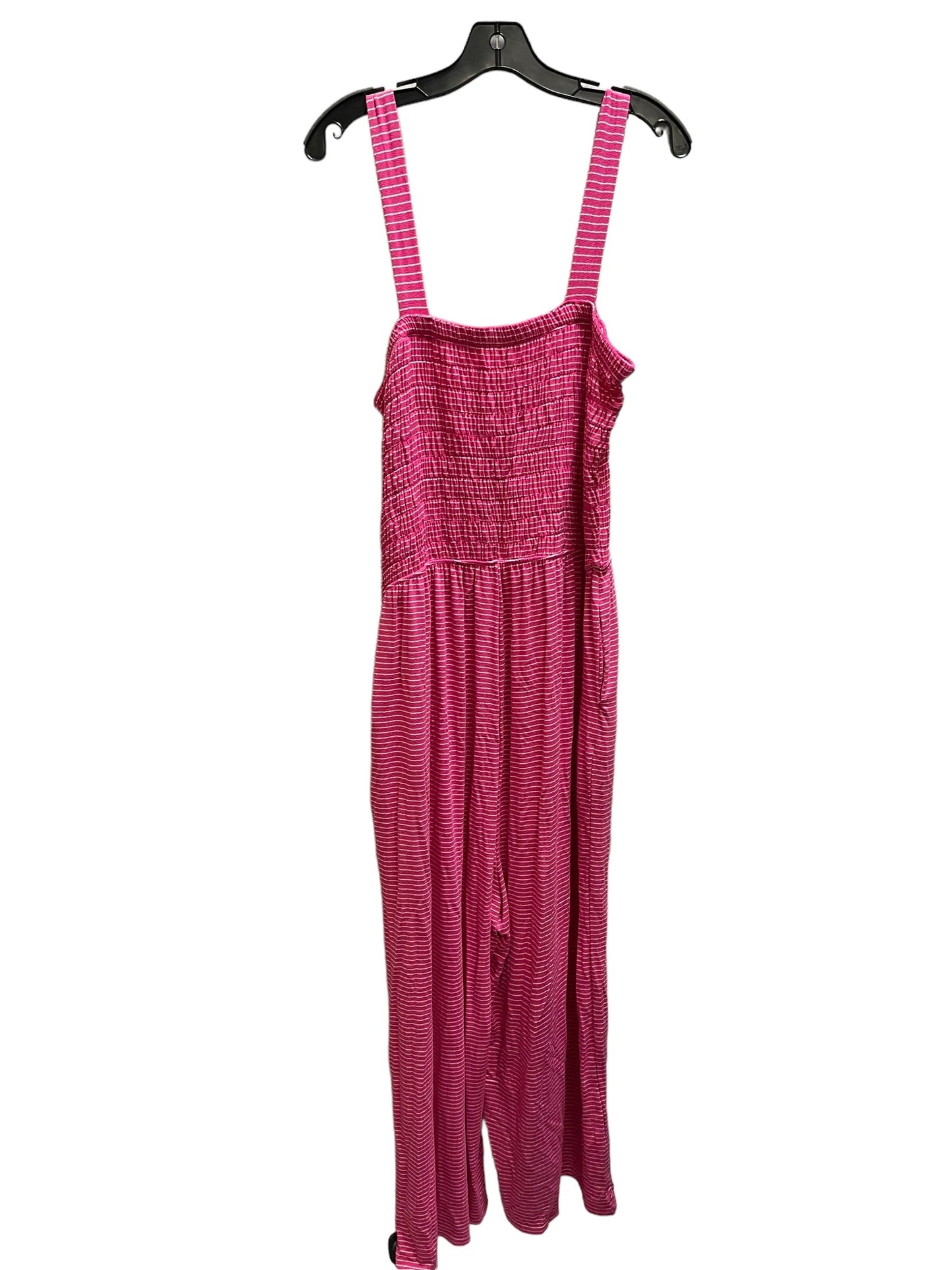 Jumpsuit By Zenana Outfitters In Pink, Size: 2x