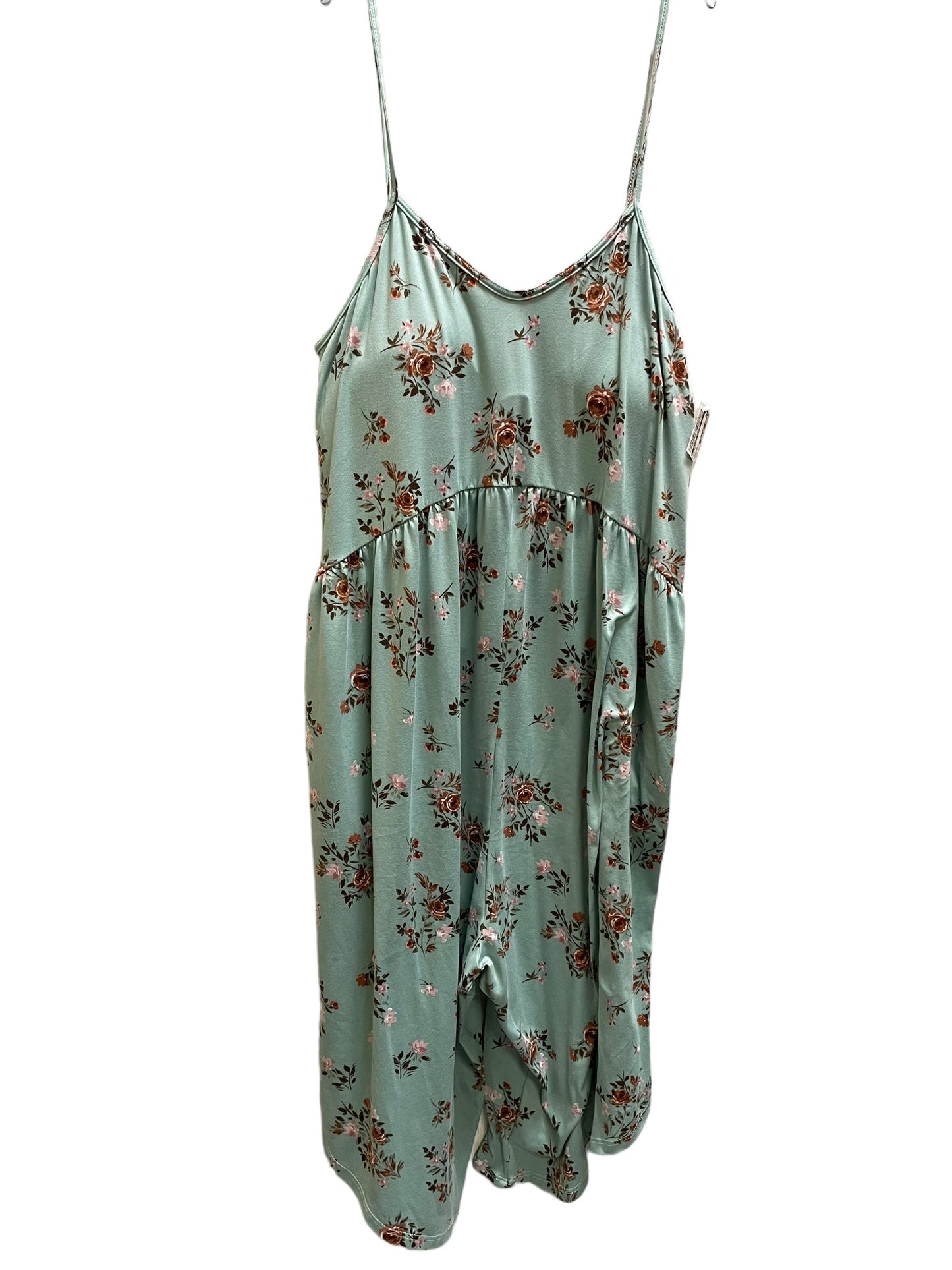 Jumpsuit By Clothes Mentor In Teal, Size: Xl