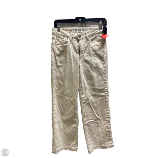 Jeans Straight By Paige In Cream, Size: 4