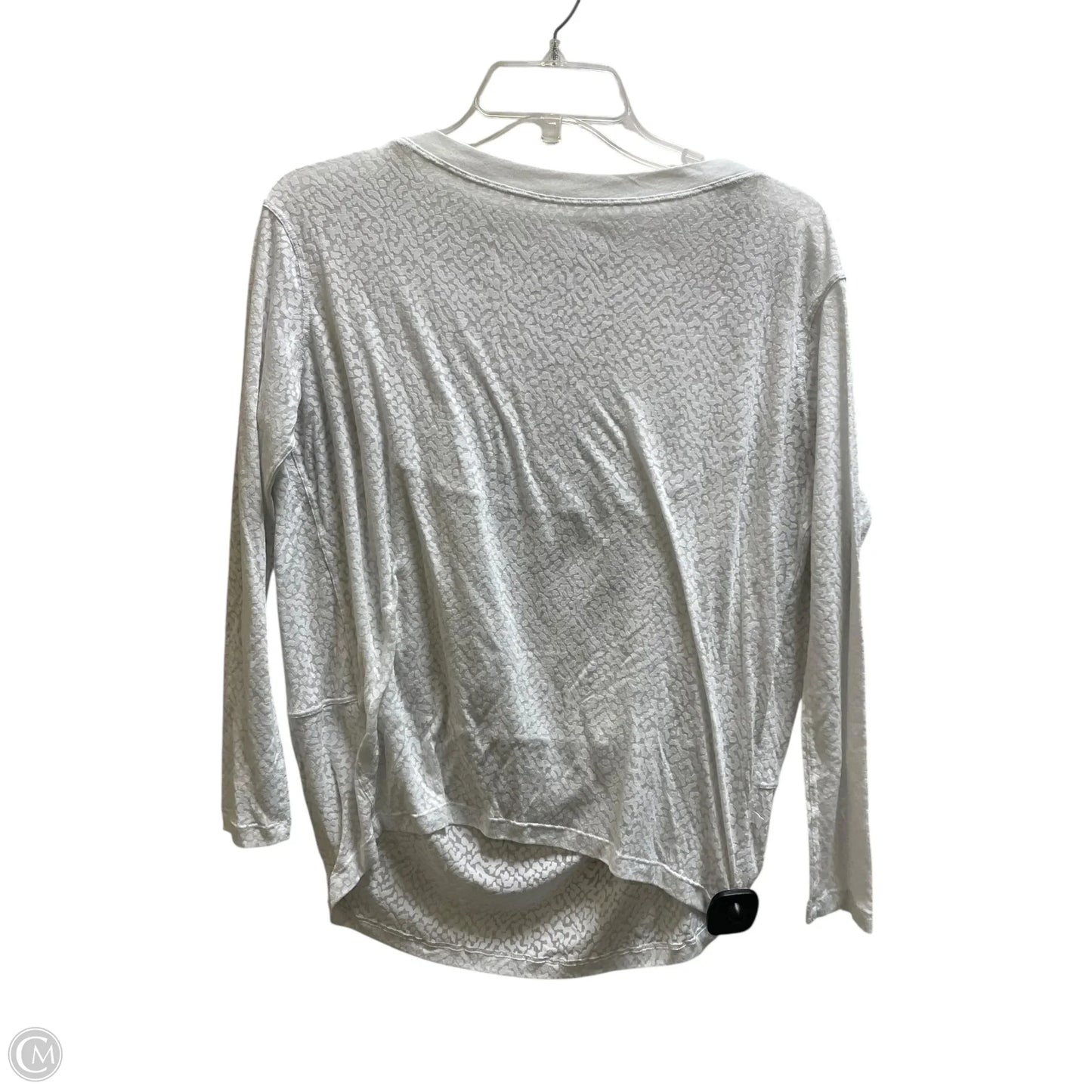 Athletic Top Long Sleeve Crewneck By Lululemon In White, Size: 12