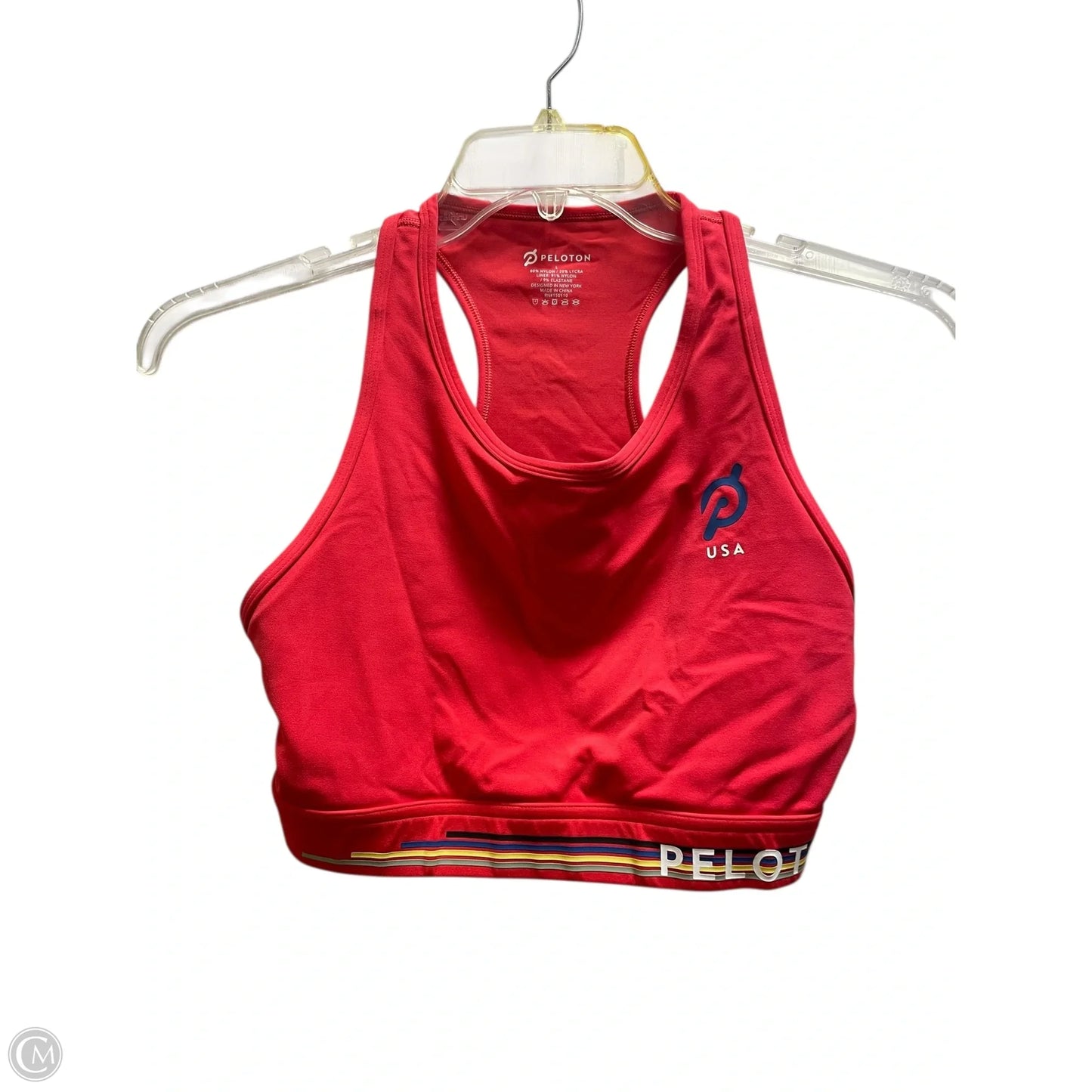 Athletic Bra By Peloton In Red, Size: L