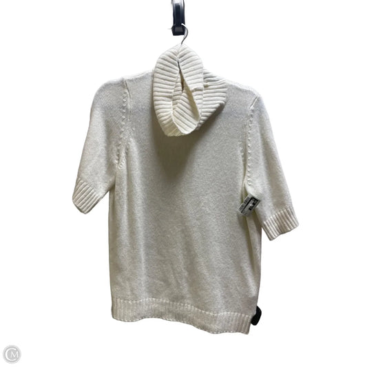 Top Short Sleeve By Anthropologie In Cream, Size: L