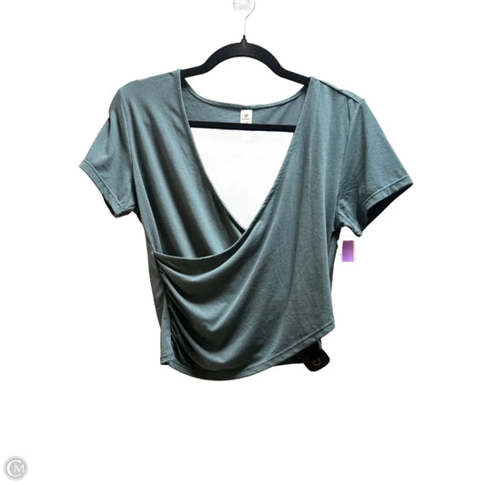 Top Short Sleeve By 90 Degrees By Reflex In Green, Size: M
