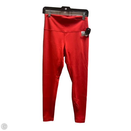 Athletic Leggings By Lululemon In Red, Size: 10