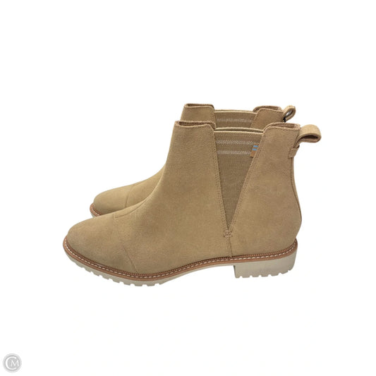 Boots Ankle Flats By Toms In Brown, Size: 11