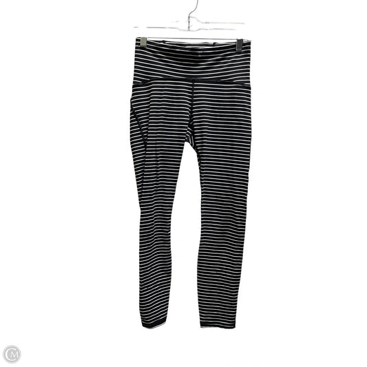 Athletic Leggings By Lululemon In Striped Pattern, Size: 6