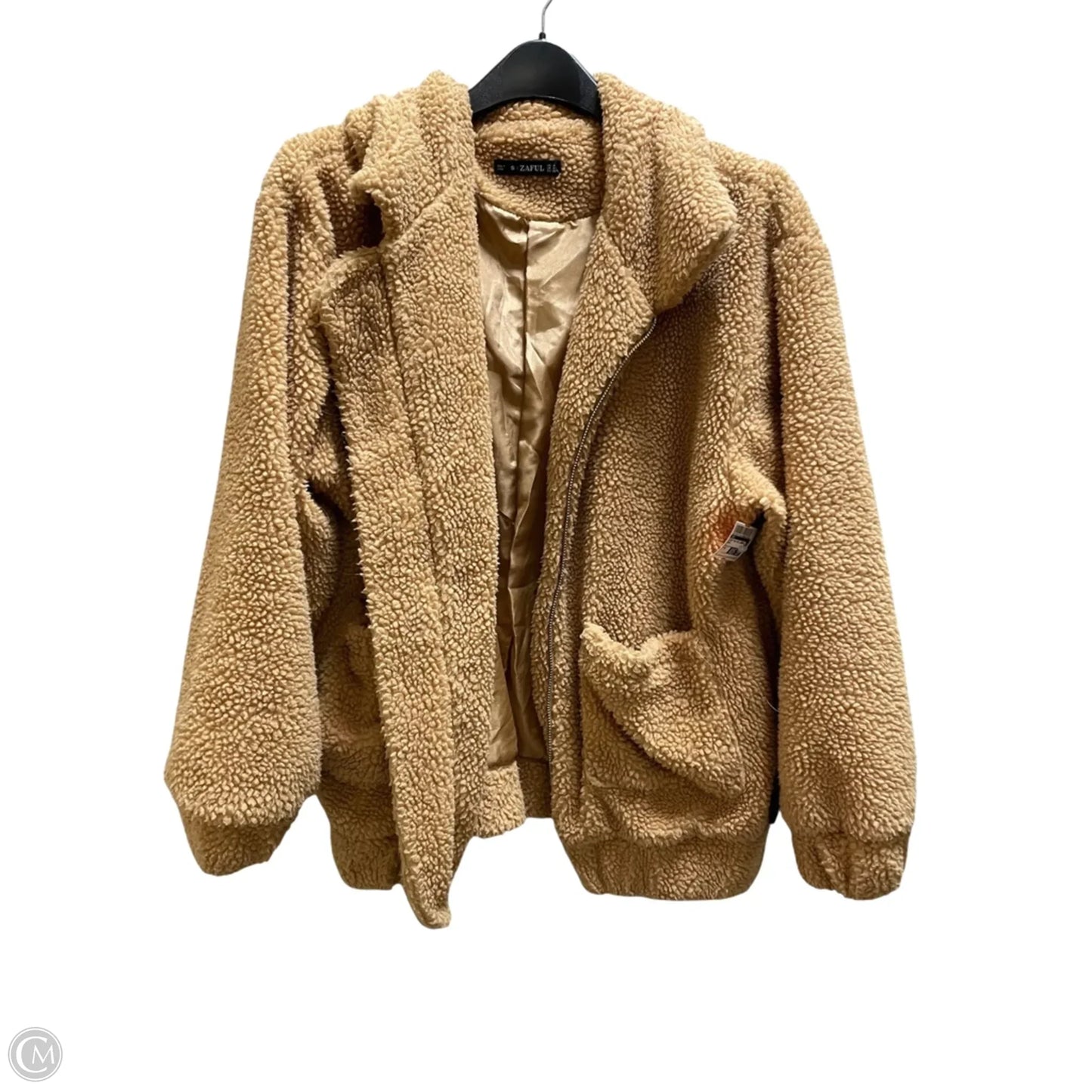 Jacket Faux Fur & Sherpa By Zaful In Brown, Size: S