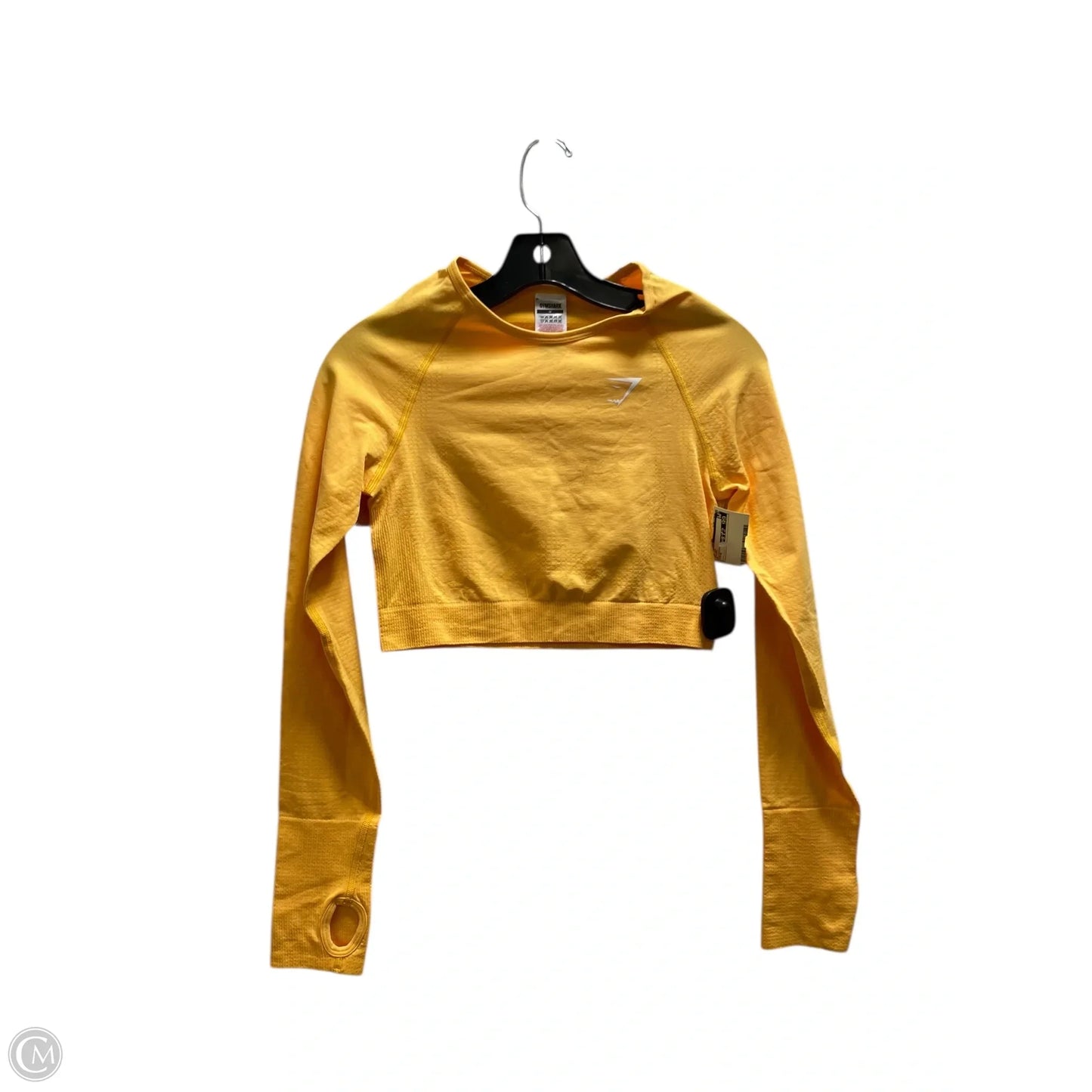 Top Long Sleeve By Gym Shark In Yellow, Size: M