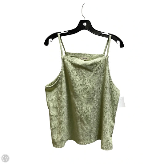 Top Sleeveless By Madewell In Green, Size: L