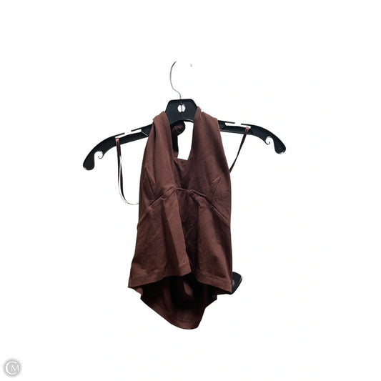 Top Sleeveless By Anthropologie In Brown, Size: M