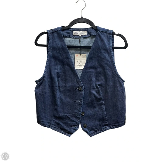 Vest Other By Zara In Blue Denim, Size: M