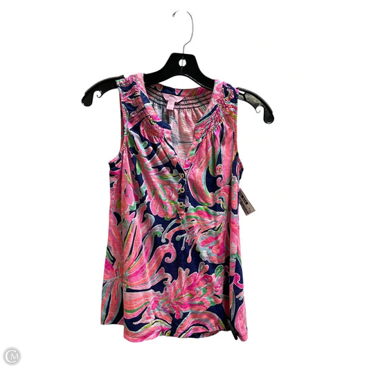 Top Sleeveless Designer By Lilly Pulitzer In Multi-colored, Size: Xs