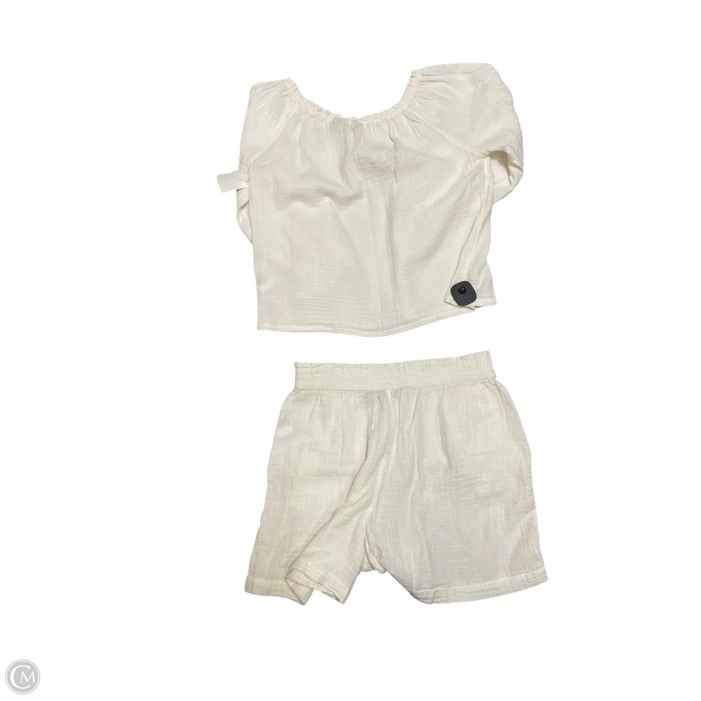 Shorts Set By Lands End In Cream, Size: S