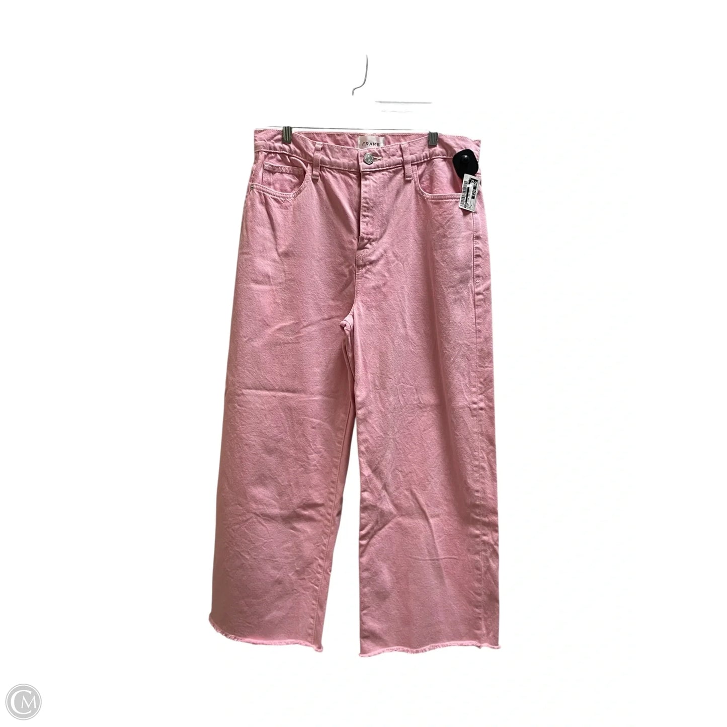 Jeans Wide Leg By Frame In Pink, Size: 8