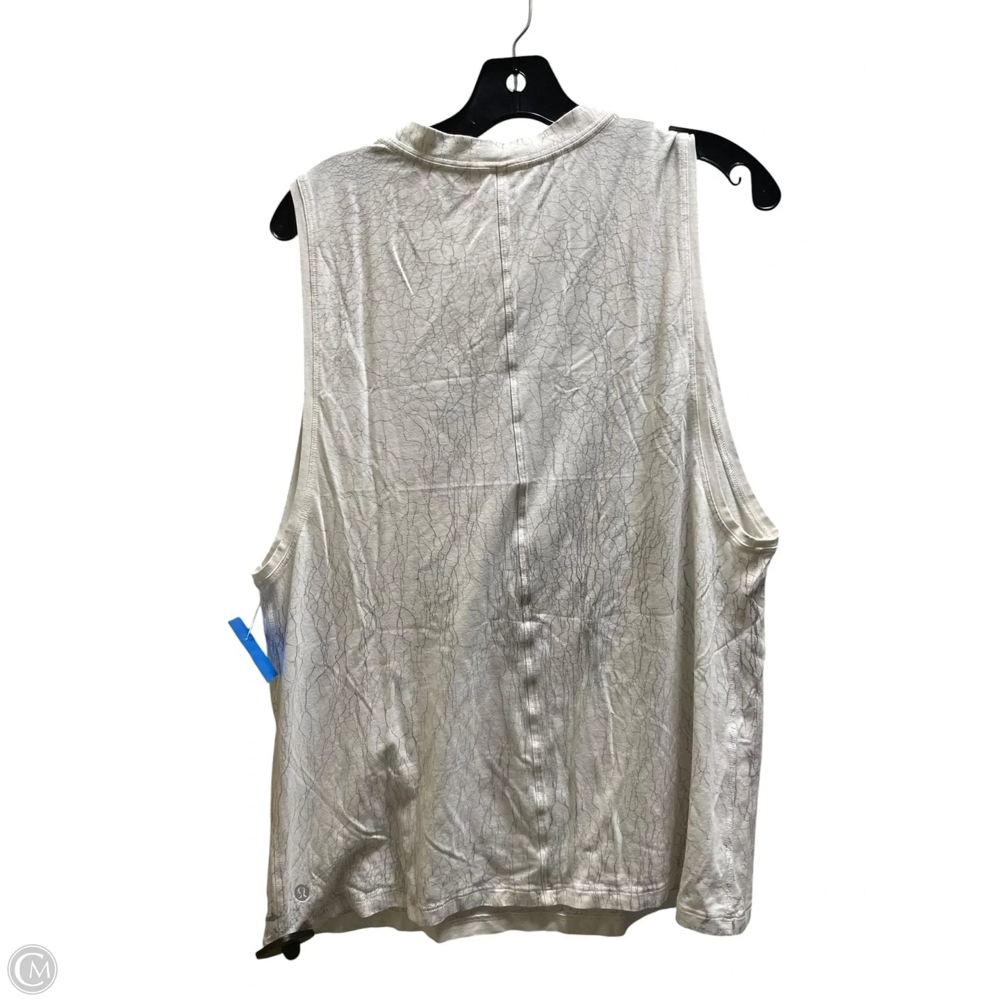 Athletic Tank Top By Lululemon In White, Size: 8