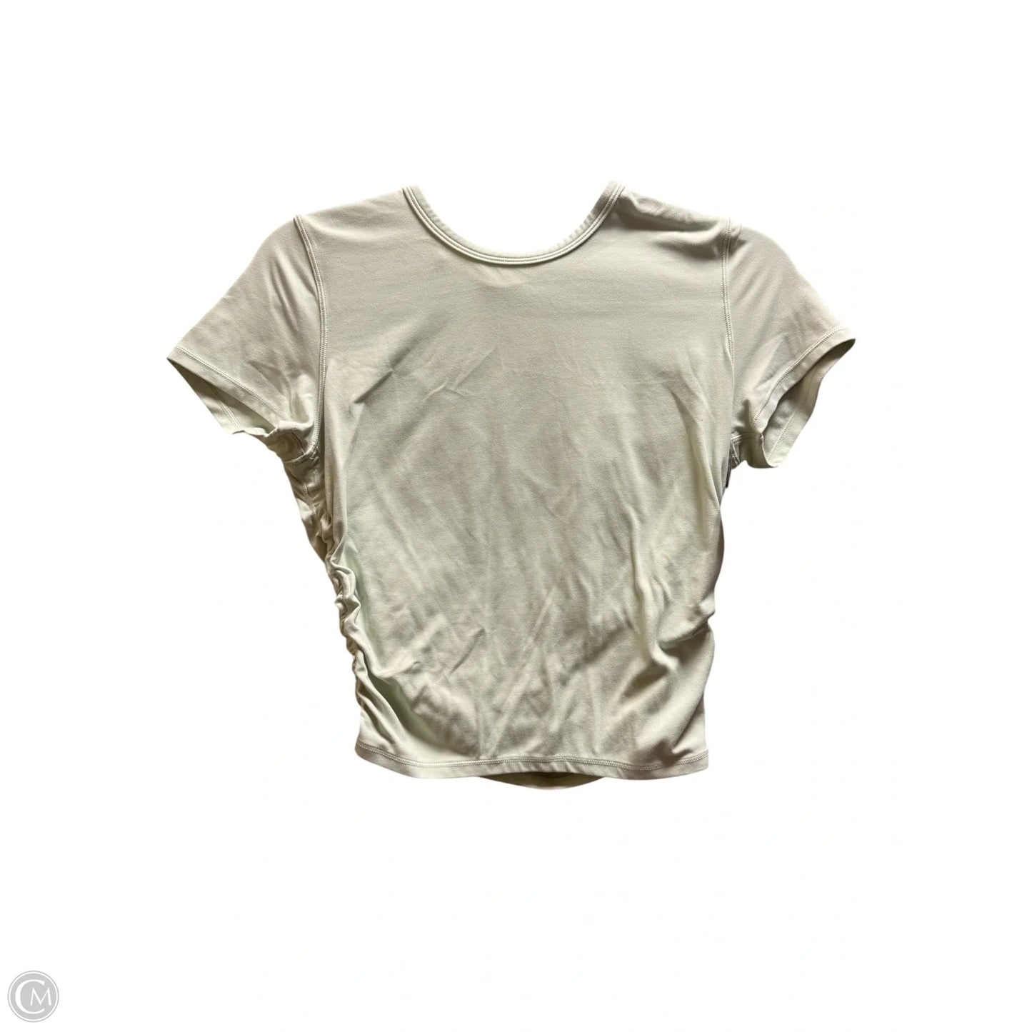 Athletic Top Short Sleeve By Lululemon In Green, Size: 4