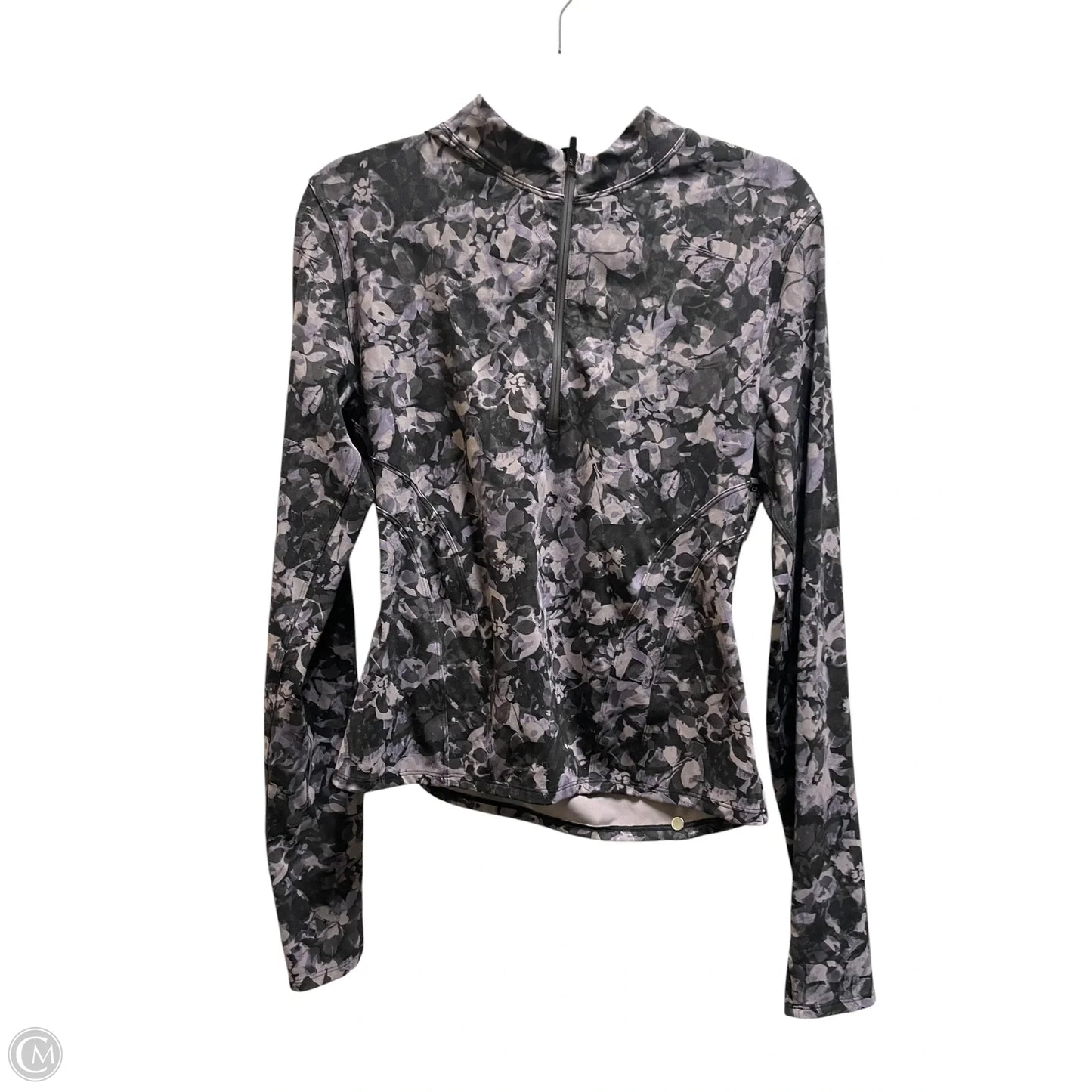 Athletic Top Long Sleeve Collar By Lululemon In Purple, Size: M