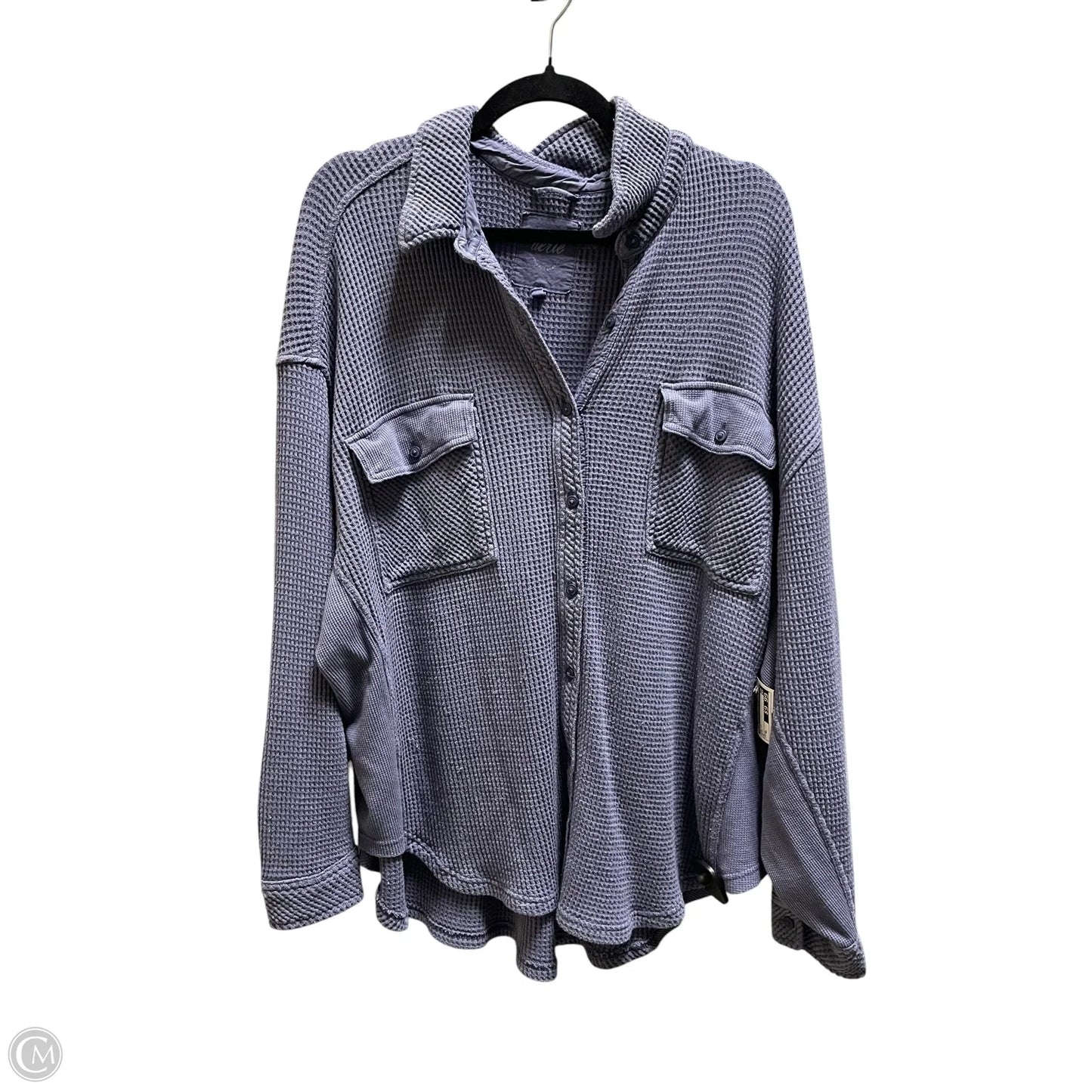 Top Long Sleeve By Aerie In Blue, Size: Xl