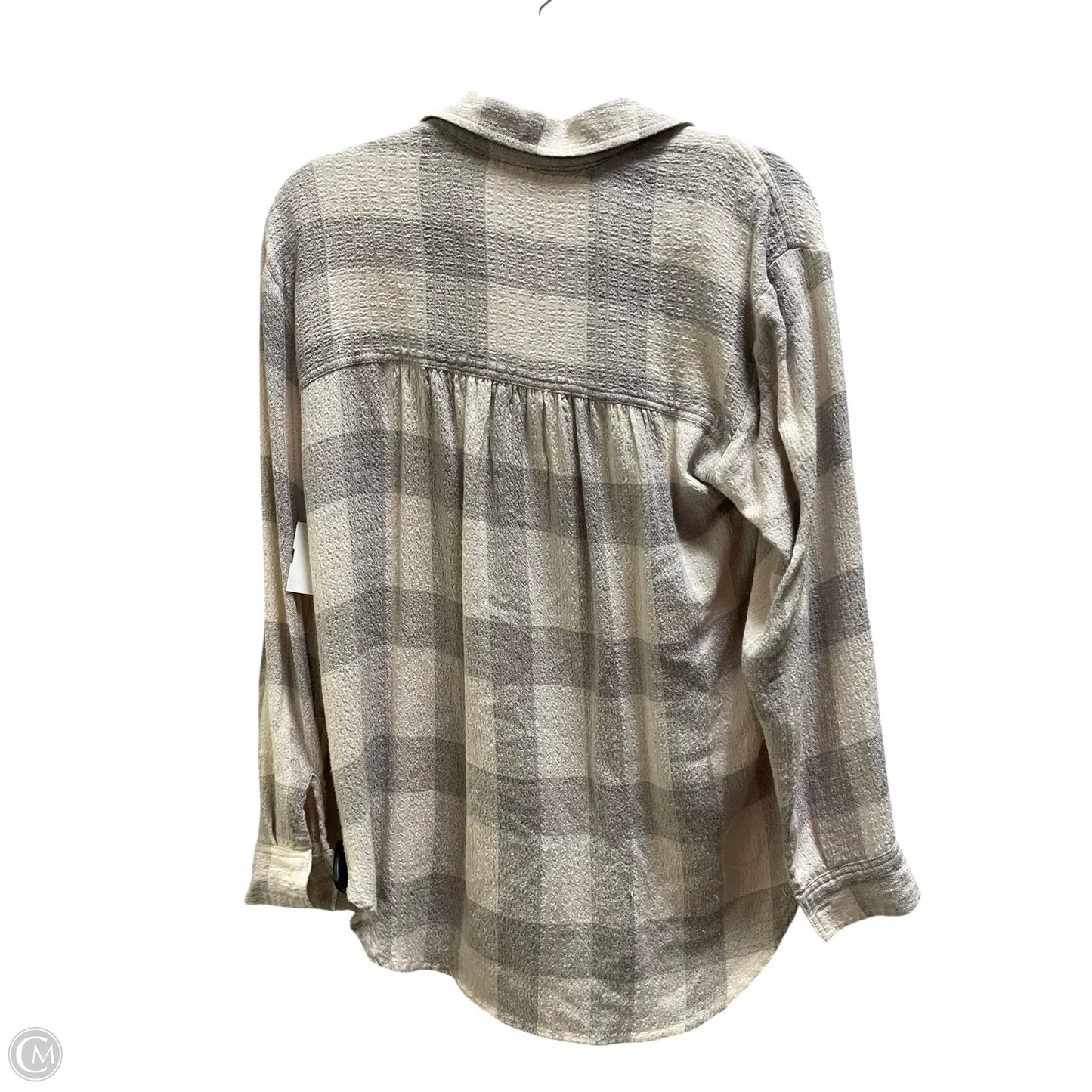 Top Long Sleeve By Pilcro In Plaid Pattern, Size: Xs