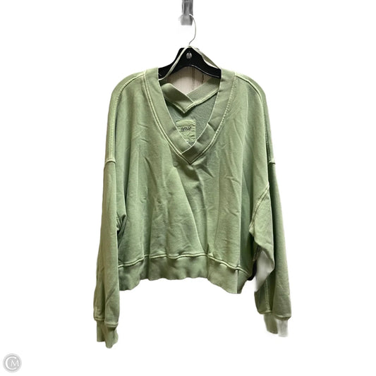 Sweatshirt Crewneck By Aerie In Green, Size: L