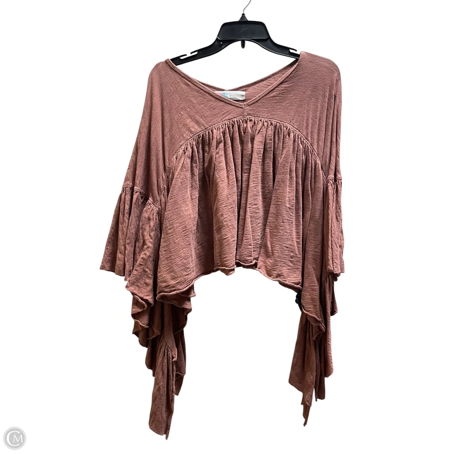 Top Short Sleeve By Free People In Orange, Size: Xs