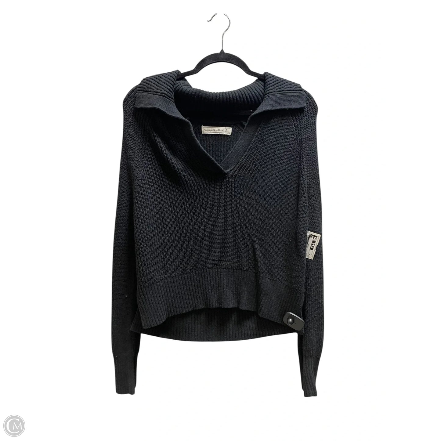 Sweatshirt Collar By Abercrombie And Fitch In Black, Size: S