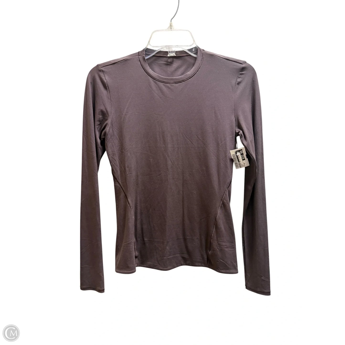 Athletic Top Long Sleeve Collar By Lululemon In Brown, Size: Xs