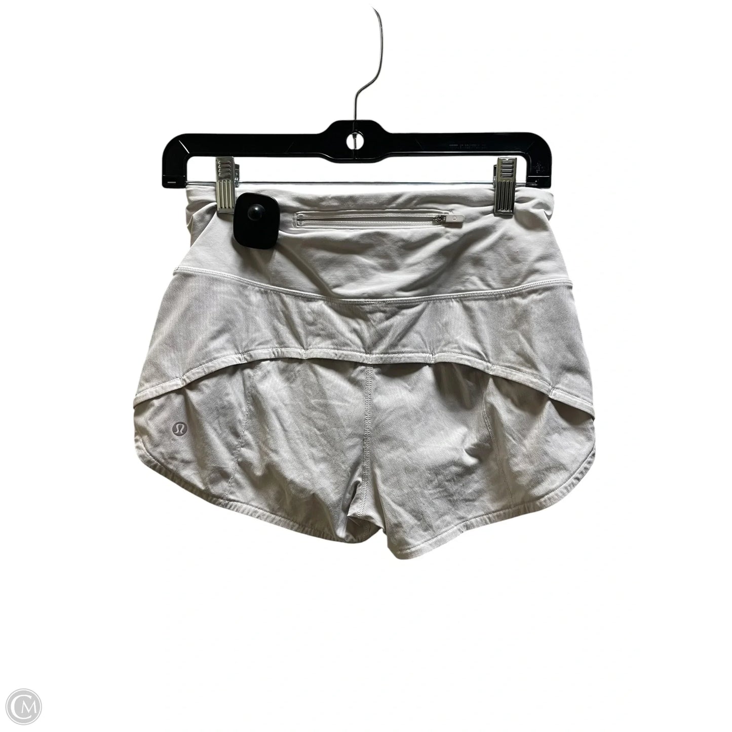 Athletic Shorts By Lululemon In White, Size: 4