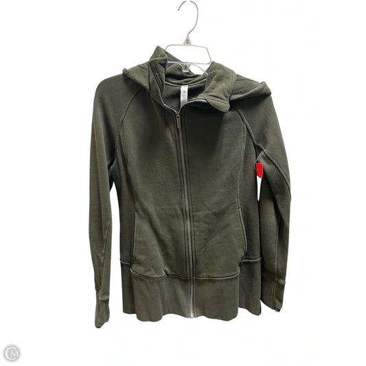 Athletic Jacket By Lululemon In Green, Size: 8
