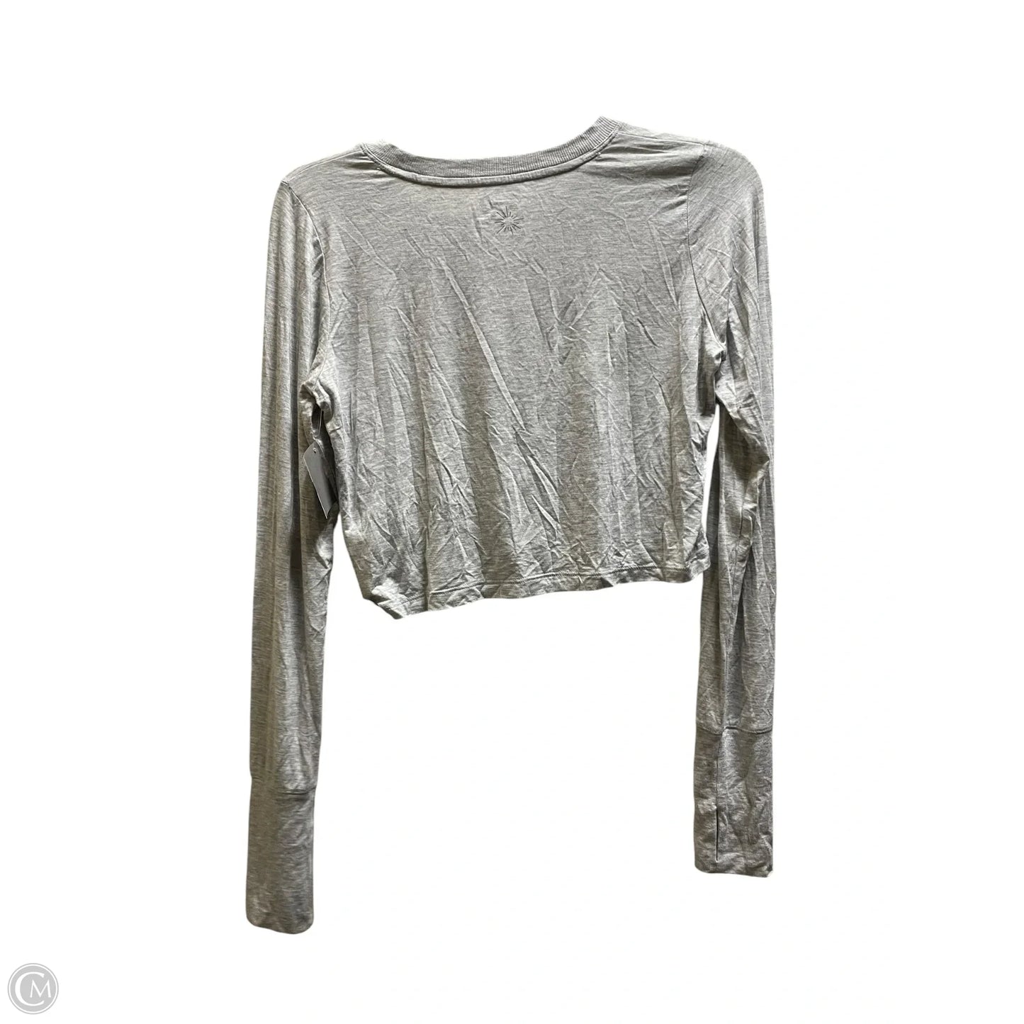 Top Long Sleeve By Aerie In Grey, Size: S