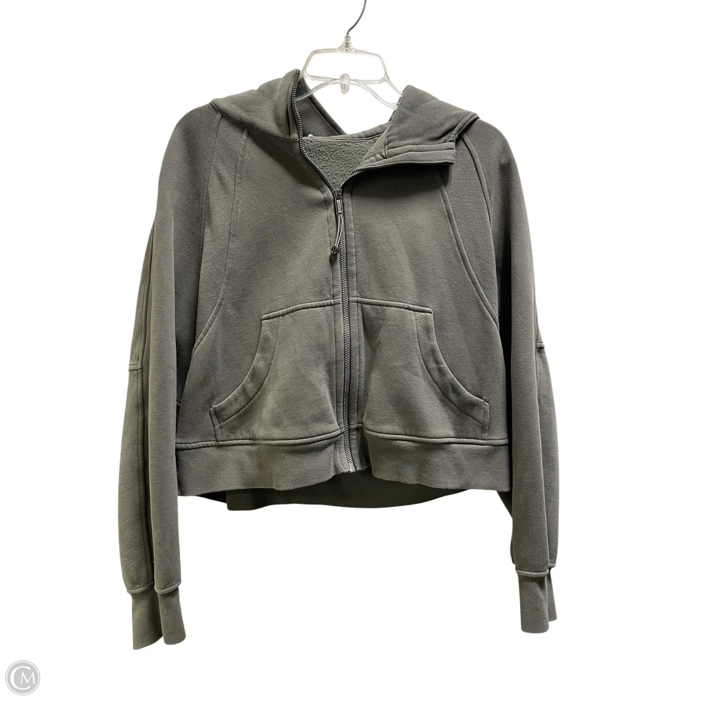 Athletic Jacket By Lululemon In Green, Size: M