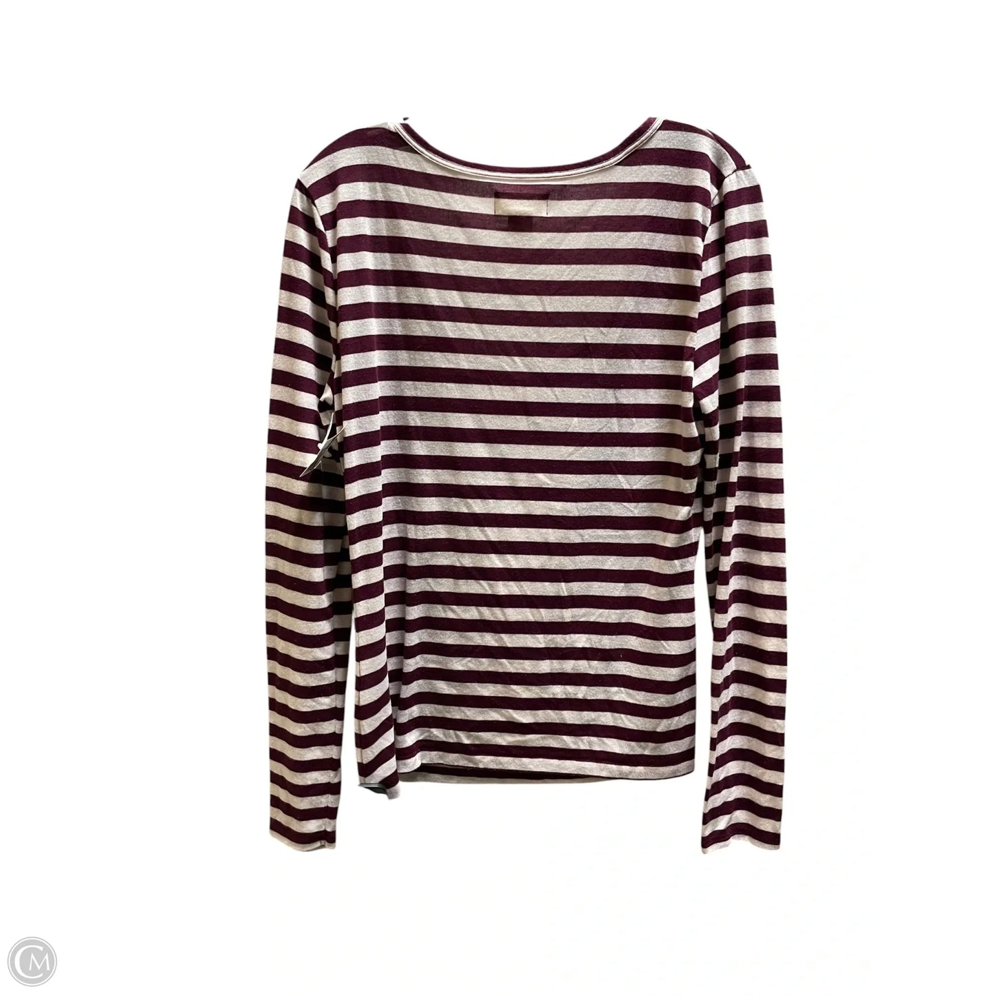Top Long Sleeve By Maeve In Maroon, Size: L