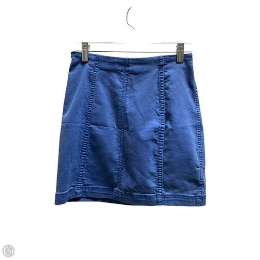 Skirt Mini & Short By Free People In Blue, Size: 8