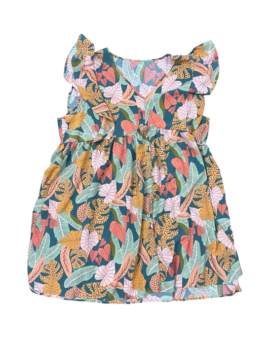 Dress Casual Midi By Shein In Brown & Gold, Size:4X