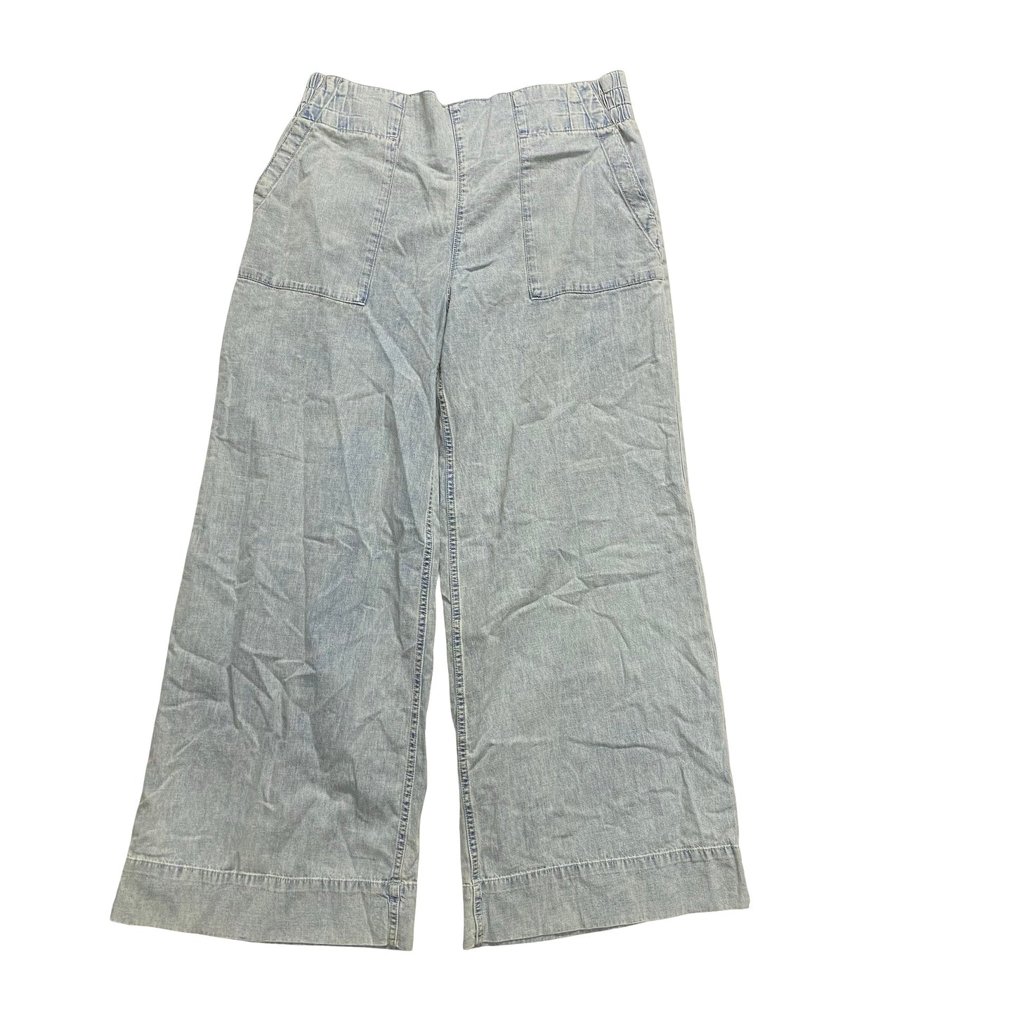 Jeans Wide Leg By We The Free In Blue Denim, Size:Xl