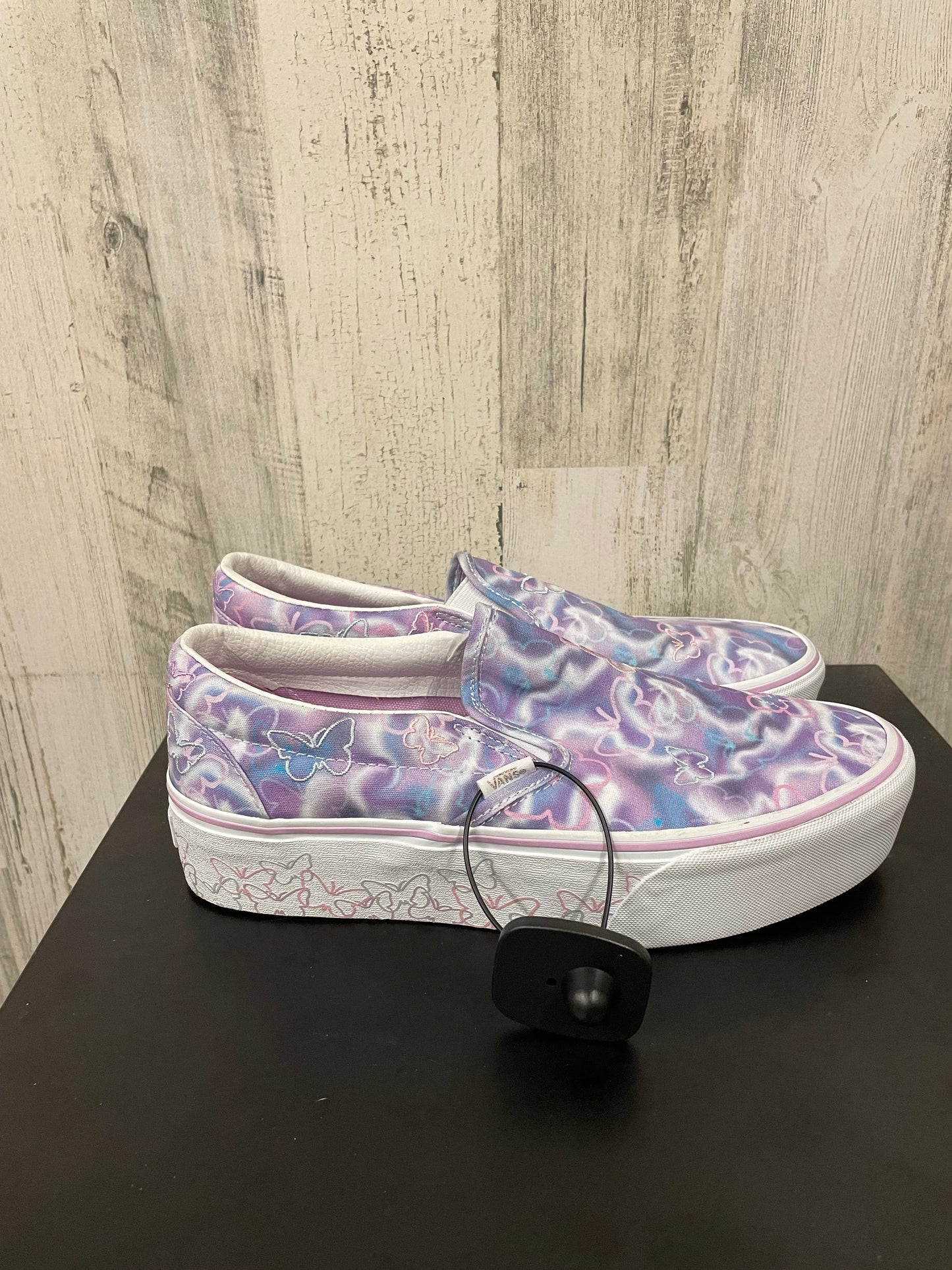 Purple Shoes Sneakers Vans, Size 9