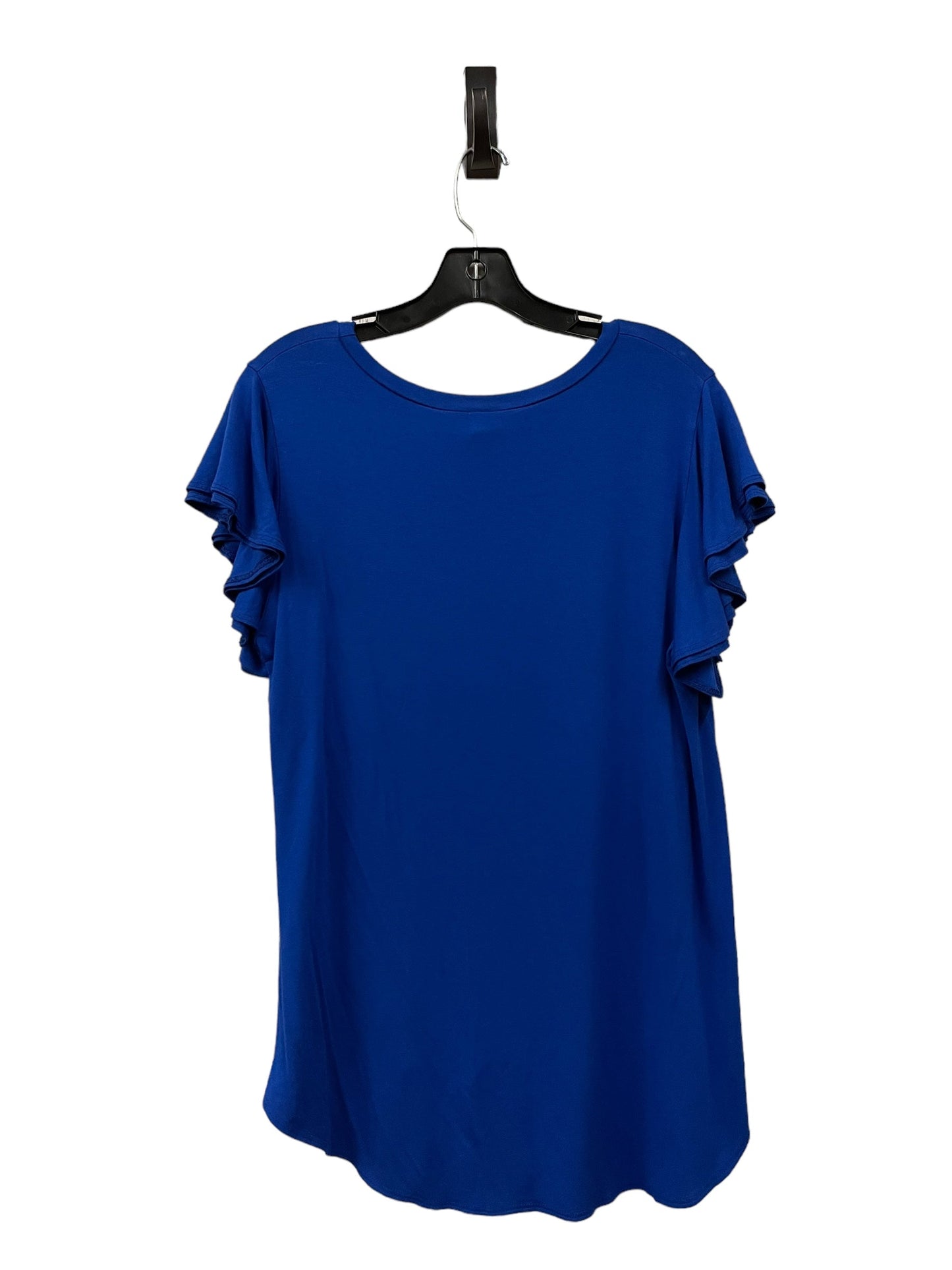 Top Short Sleeve By Clothes Mentor In Blue, Size: 2x