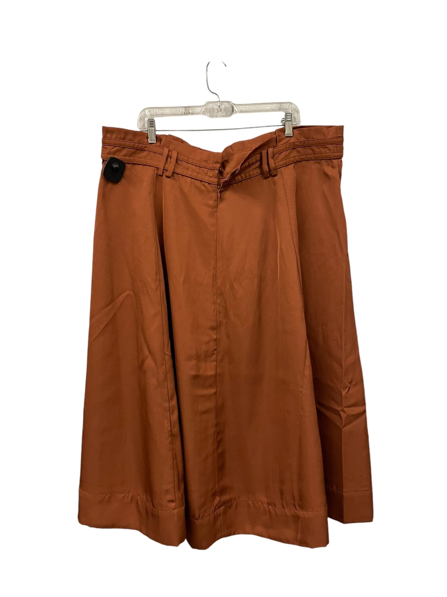 Skirt Maxi By Clothes Mentor In Brown, Size: 20w