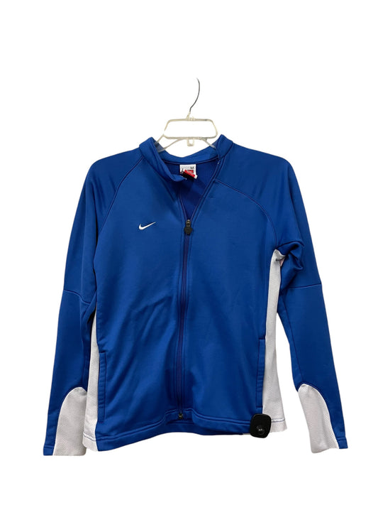 Athletic Jacket By Nike Apparel In Blue, Size: M